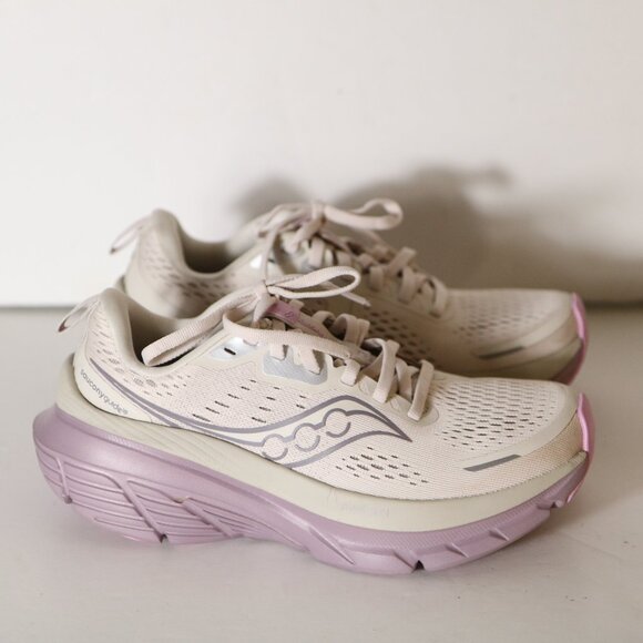 Saucony Womens Guide 18 Running Shoe Size 6 Moon Quail Purple Cushion - Picture 1 of 9